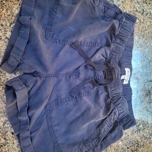 Blue cotton shorts